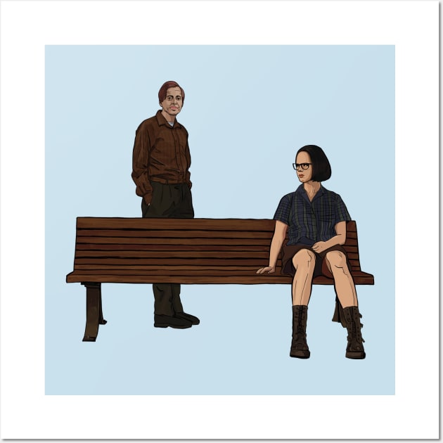 Ghost World - Enid and Seymour Wall Art by chrisayerscreative